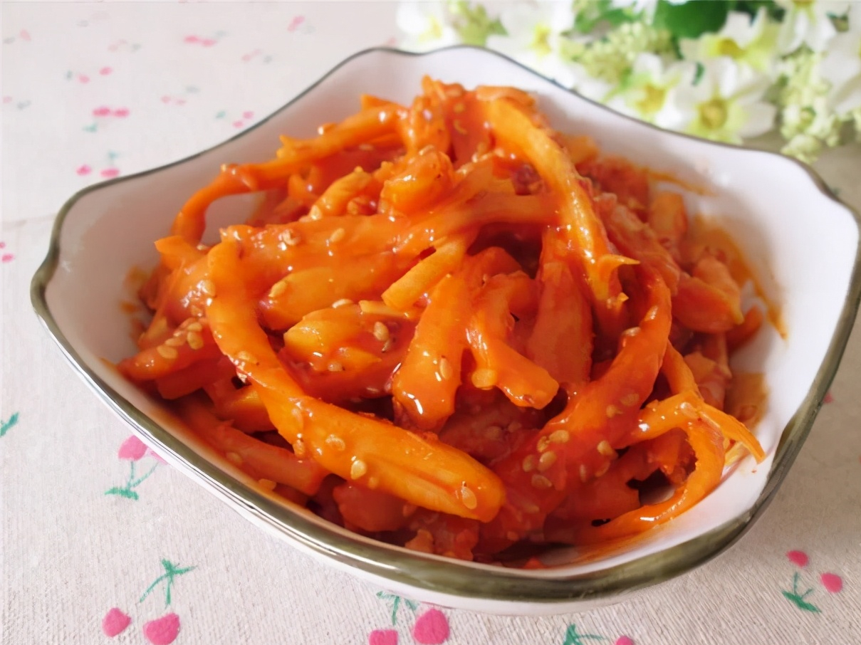 農(nóng)產(chǎn)品配送中心：桔梗分為食用和藥用，桔梗根做成的泡菜嗎？